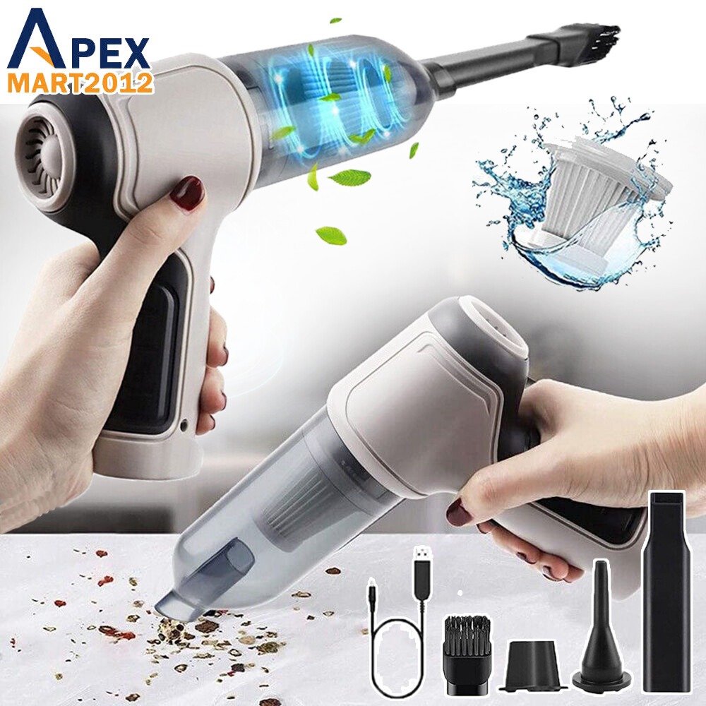 HIgh Power 120 Watt 2 in 1 Car And Home Handheld Mini Portable Vacuum Cleaner