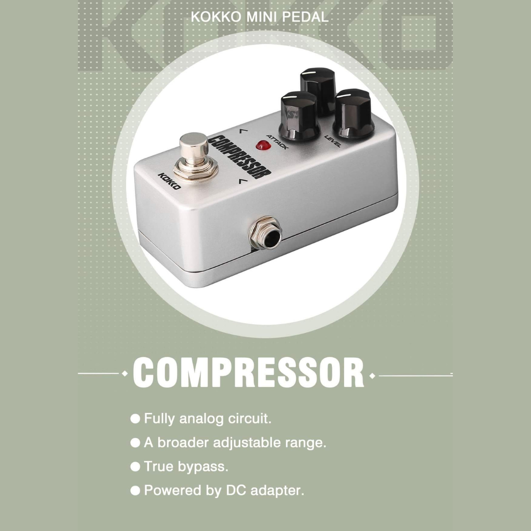 KOKKO FCP2 Mini Compressor Pedal Portable Guitar Effect Pedal