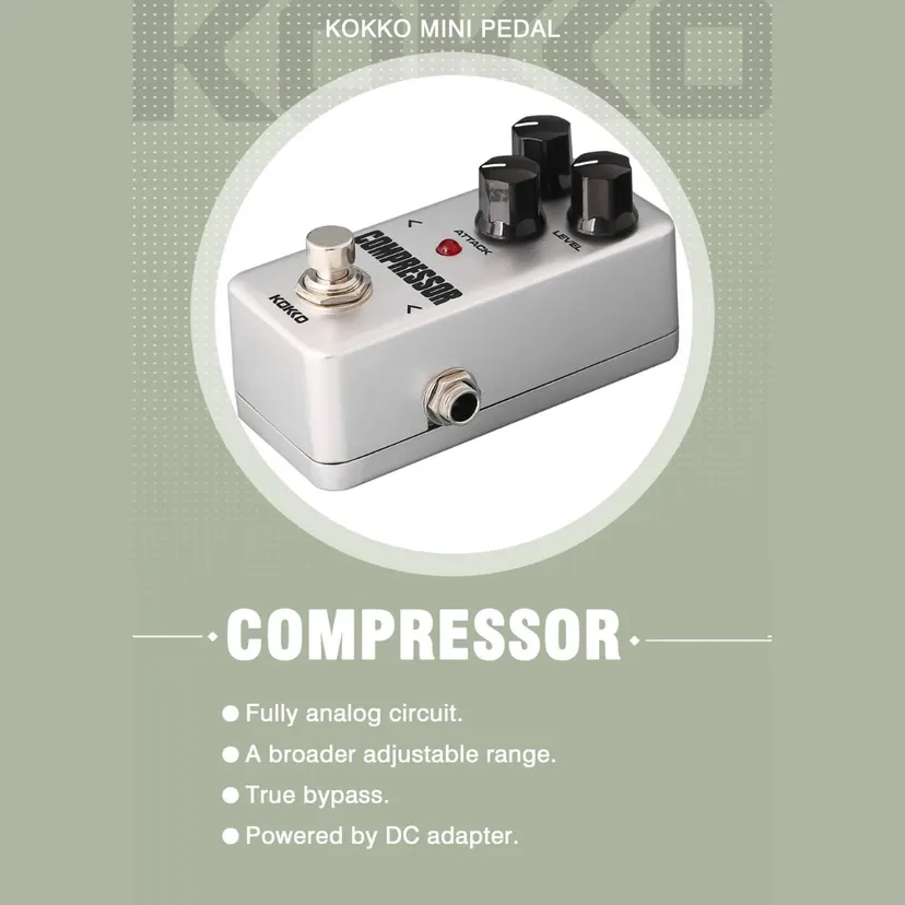 KOKKO FCP2 Mini Compressor Pedal Portable Guitar Effect Pedal