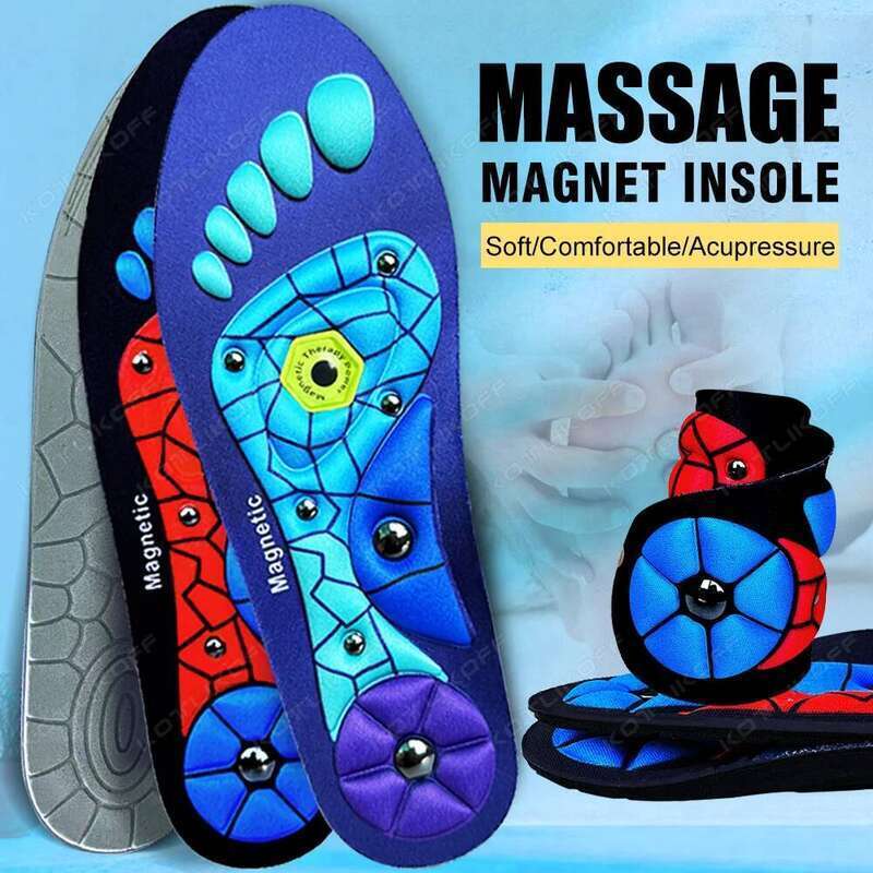 Orthopedic Magnet Insole Technology Support High-end Acupressure Foot Insoles Anti-fatigue Health Care Shoe Pads for Men Women