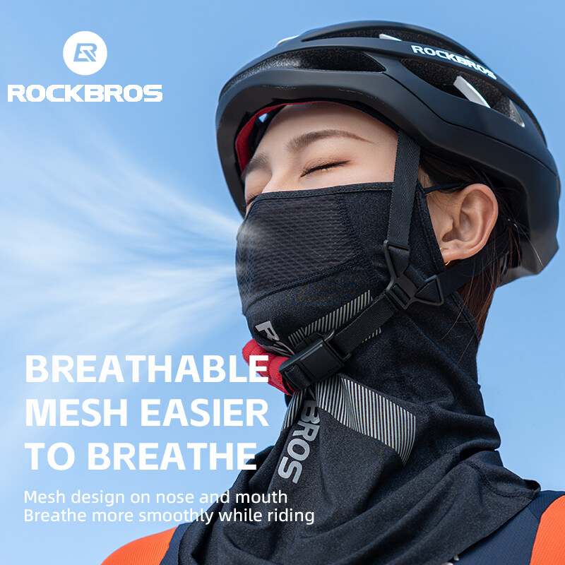 Linman ROCKBROS Ice Silk Sunscreen Cycling Face Mask Men Running HAffordable iking Fishing Out Sport Scarves Bike Bicycle Training Masks