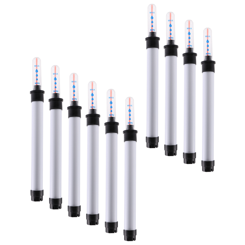 NAMUNY Pack of 10 Soil Moisture Meter, 20 cm Plant Water Level Indicator, Water Level Indicator, Soil Moisture Meter, Sensor