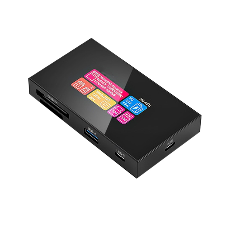 8-In-One Smart Hub with Touch Screen CFexpress Type A/Type B 4K 120Hz Display 10Gbps 100W PD for Camera/Phones