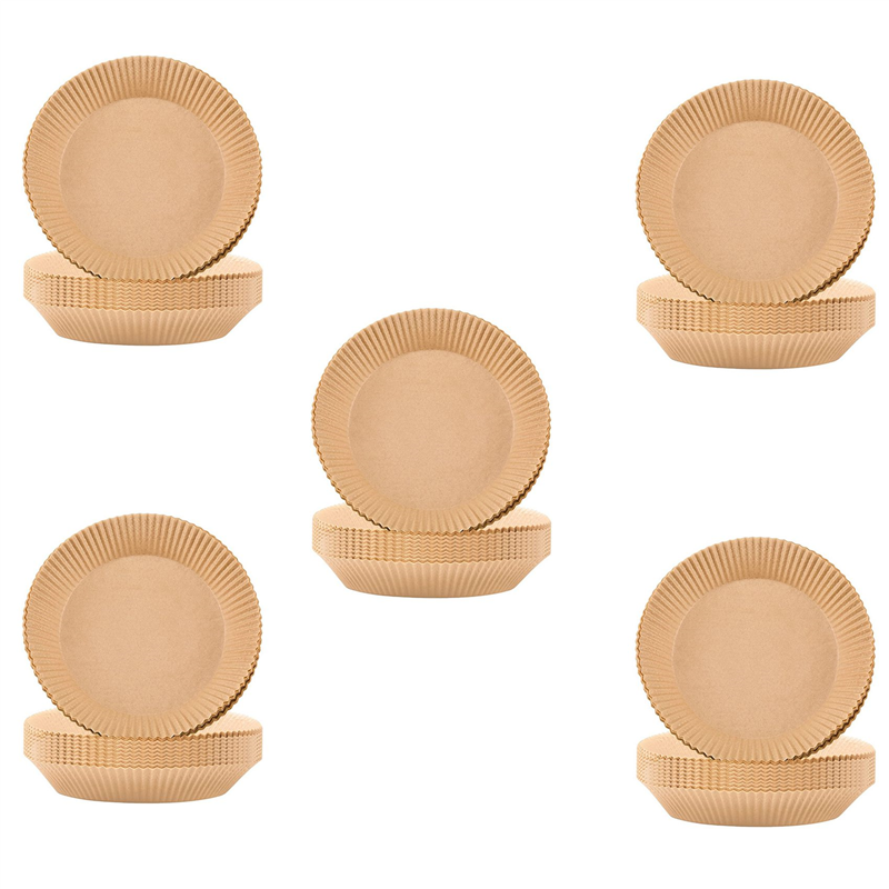 EITGZWAS 500Pcs Air Fryer Parchment Paper Liners Non-Stick Disposable Air Fryer Liners Basket Unperforated Round Parchment Paper