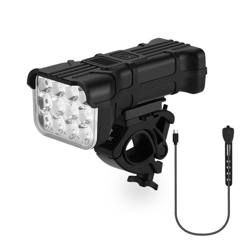 Bicycle Light Bike Riding Light 12 Lights Night Riding Bright Flashlight USB Rechargeable