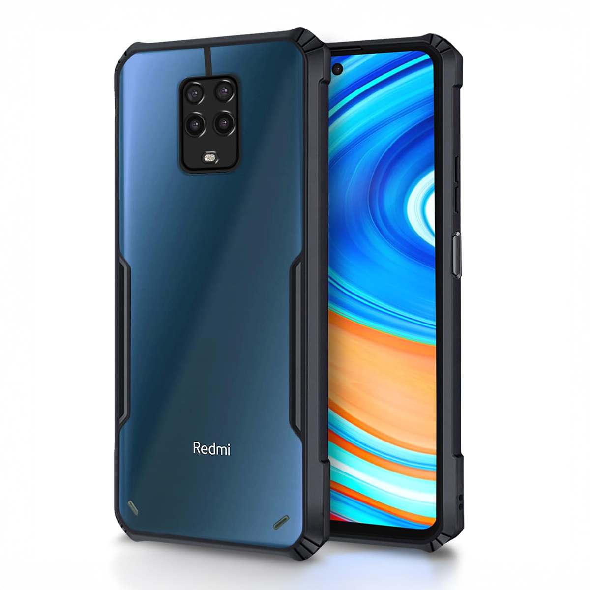 Redmi Note 9 Pro Max Border Cover With Back Transparent