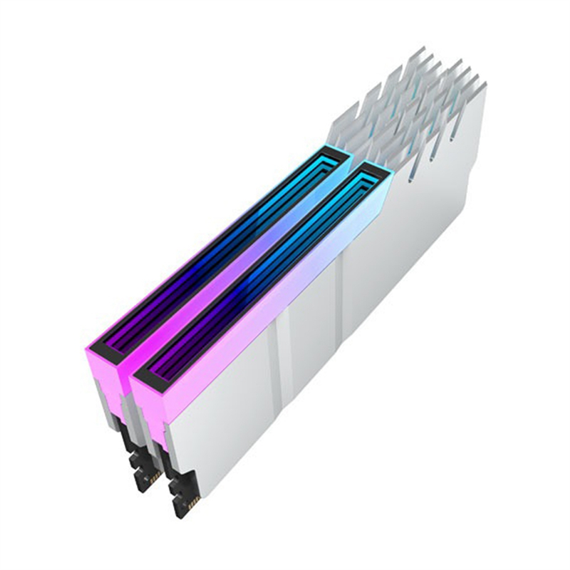 Computer DDR4 DDR5 5V ARGB Sync Memory Radiator PC Armor Silver White