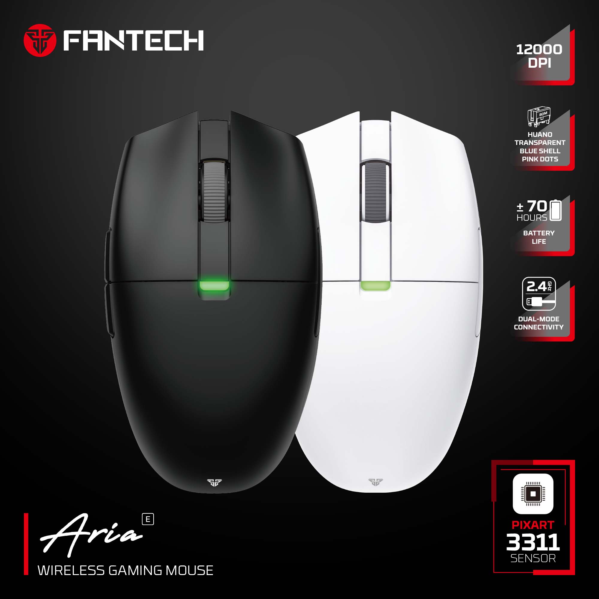 FANTECH ARIA XD7E WIRELESS GAMING MOUSE