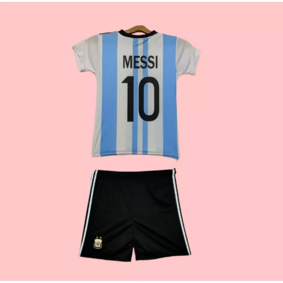 Agentina Half-Sleeves Jersey Set For Kids