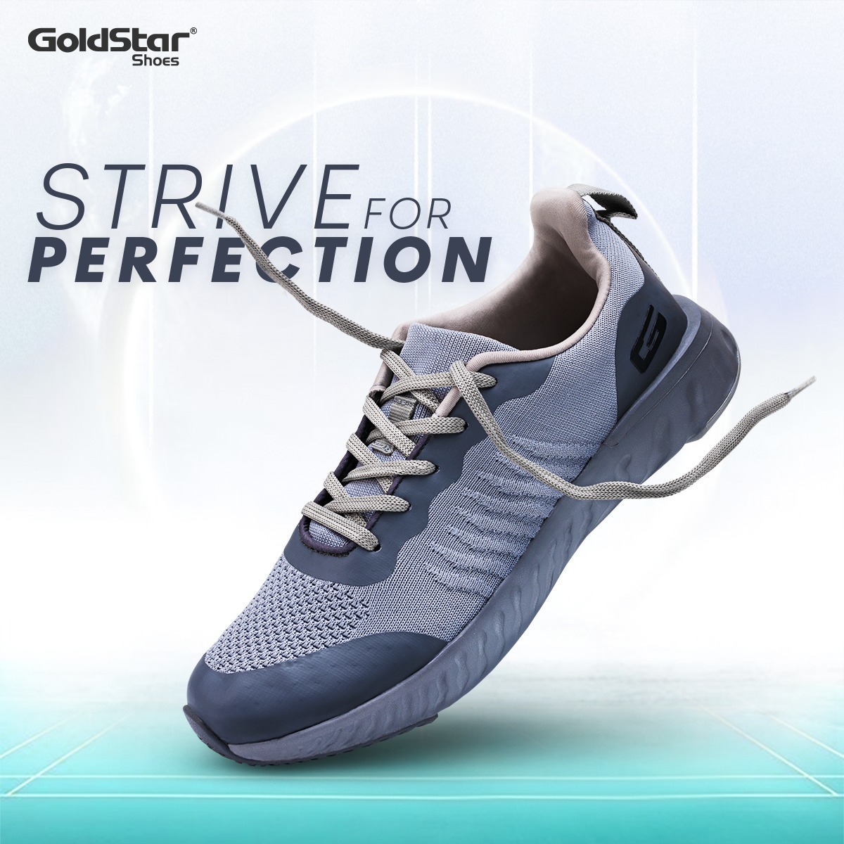 Goldstar G10 1902 Gray Sports Shoes For Men