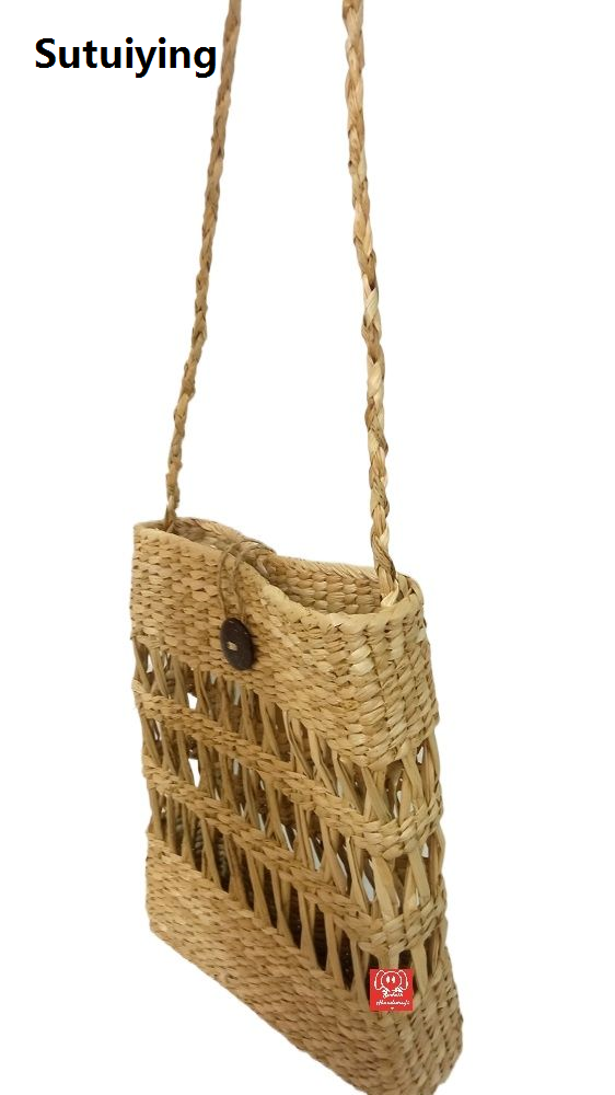 Sutuiying Pan kola Hand Bag Eco Friendly Handmade New Natural Women Handle Bags Woven Handbag