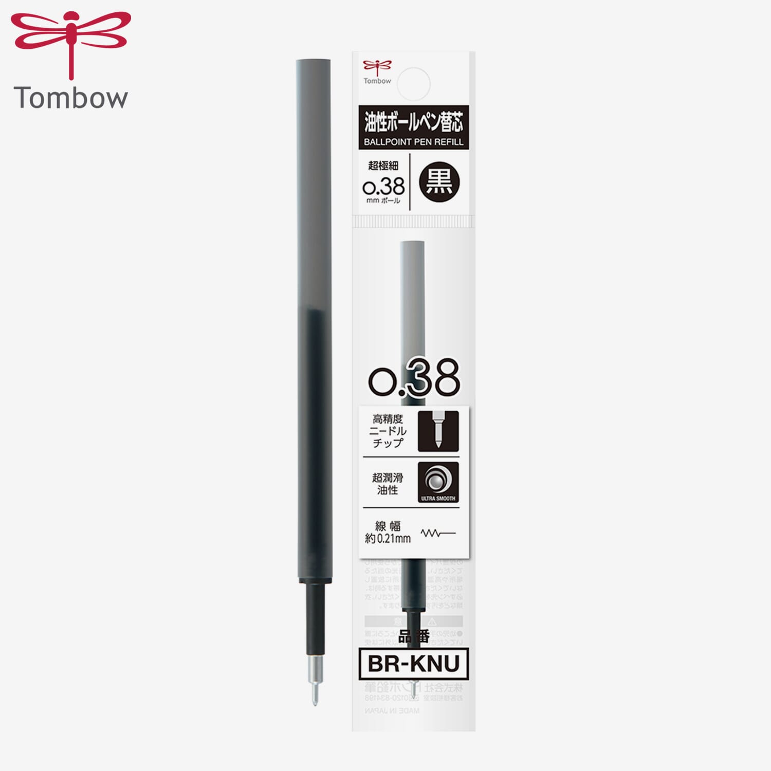 Tombow Refill for Ballpoint Pen MONO graph Lite, 0.38mm