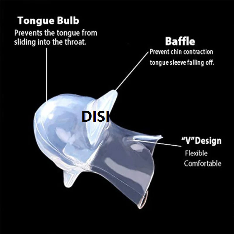 DISICHEN 1pcs Silicone Anti Snoring Tongue Anti-snoring mouthpiece braces Sleep Apnea Aid Stop Snore Anti Snore Fashion