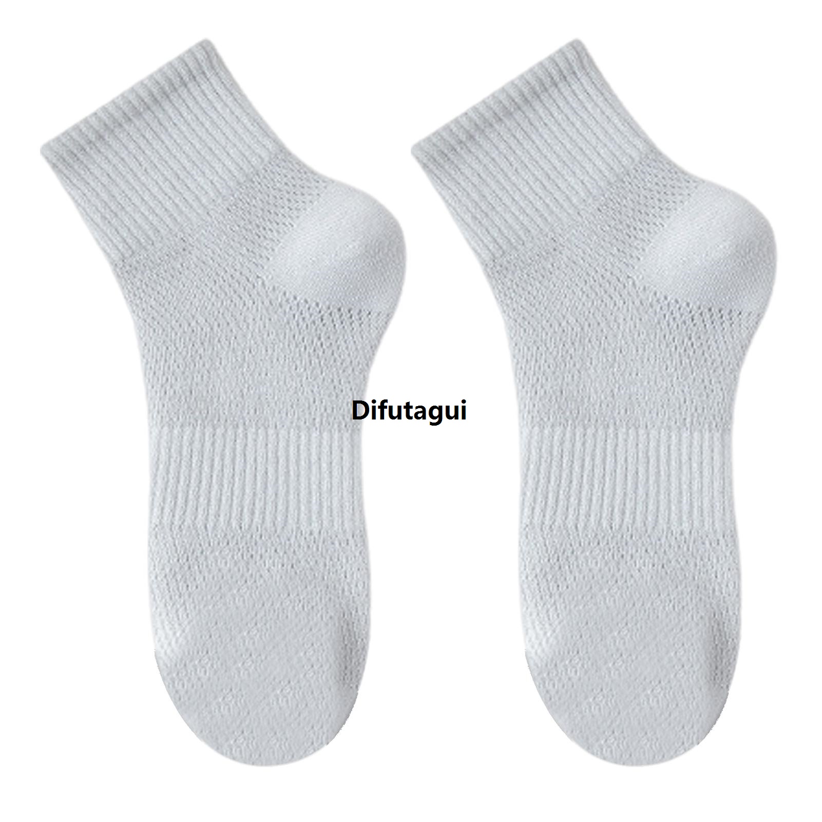 Difutagui New men's odorless breathable cotton socks men's socks mesh Radiant pattern Fashion high elasticity non slip sweat wicking sports socks summer socks