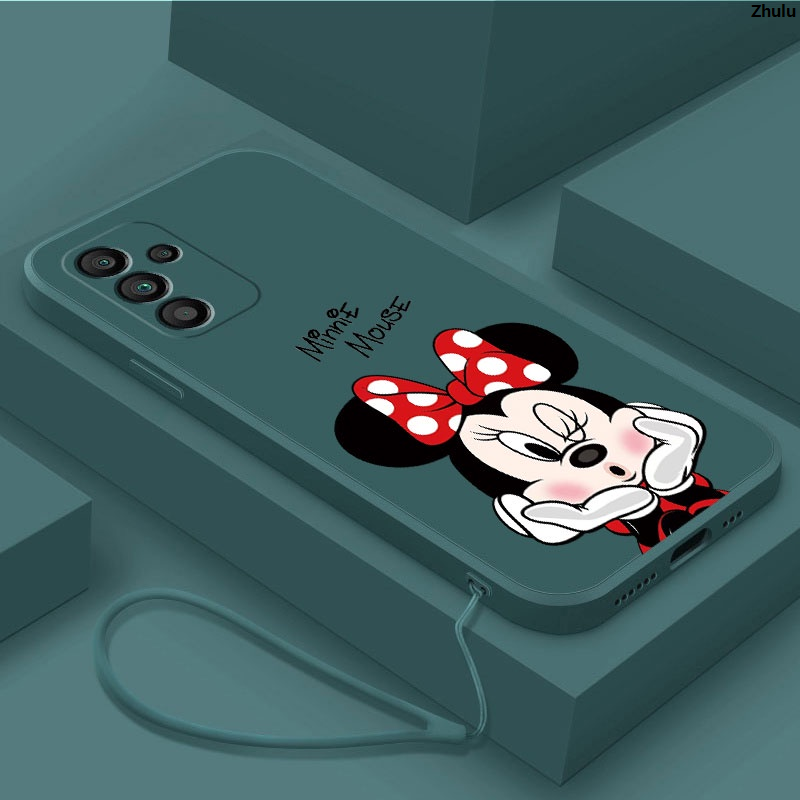 ZhuluFifty percent discount Set of soft shell TPU back silicone liquid shell luxury 5GM34A05s New Samsung A05 Galaxy M62M22 cute Minnie Mouse matte