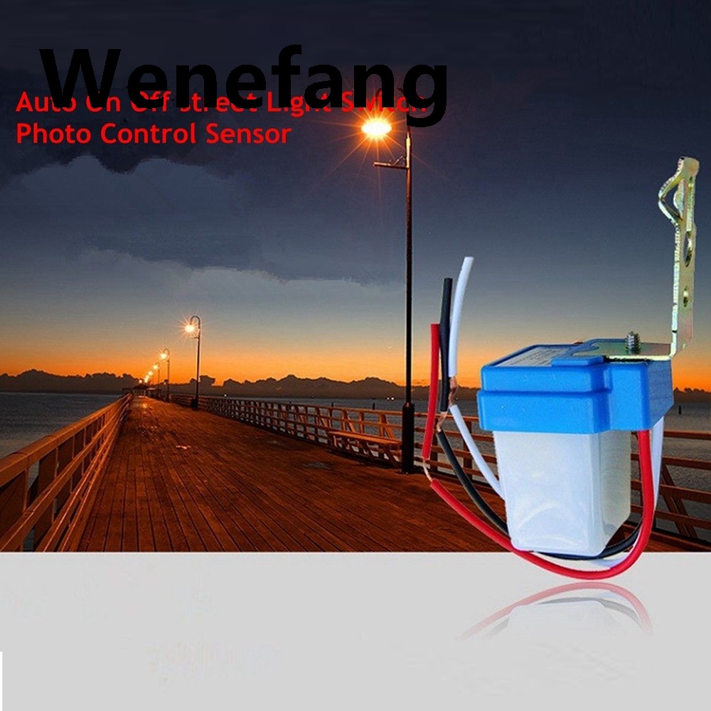 Wenefang 10PCS Automatic Auto On Off Photocell Street Light Switch DC 12V Sales promotion 24V AC 220V 50-60Hz 10A Waterproof Photo Control Sensor Switch