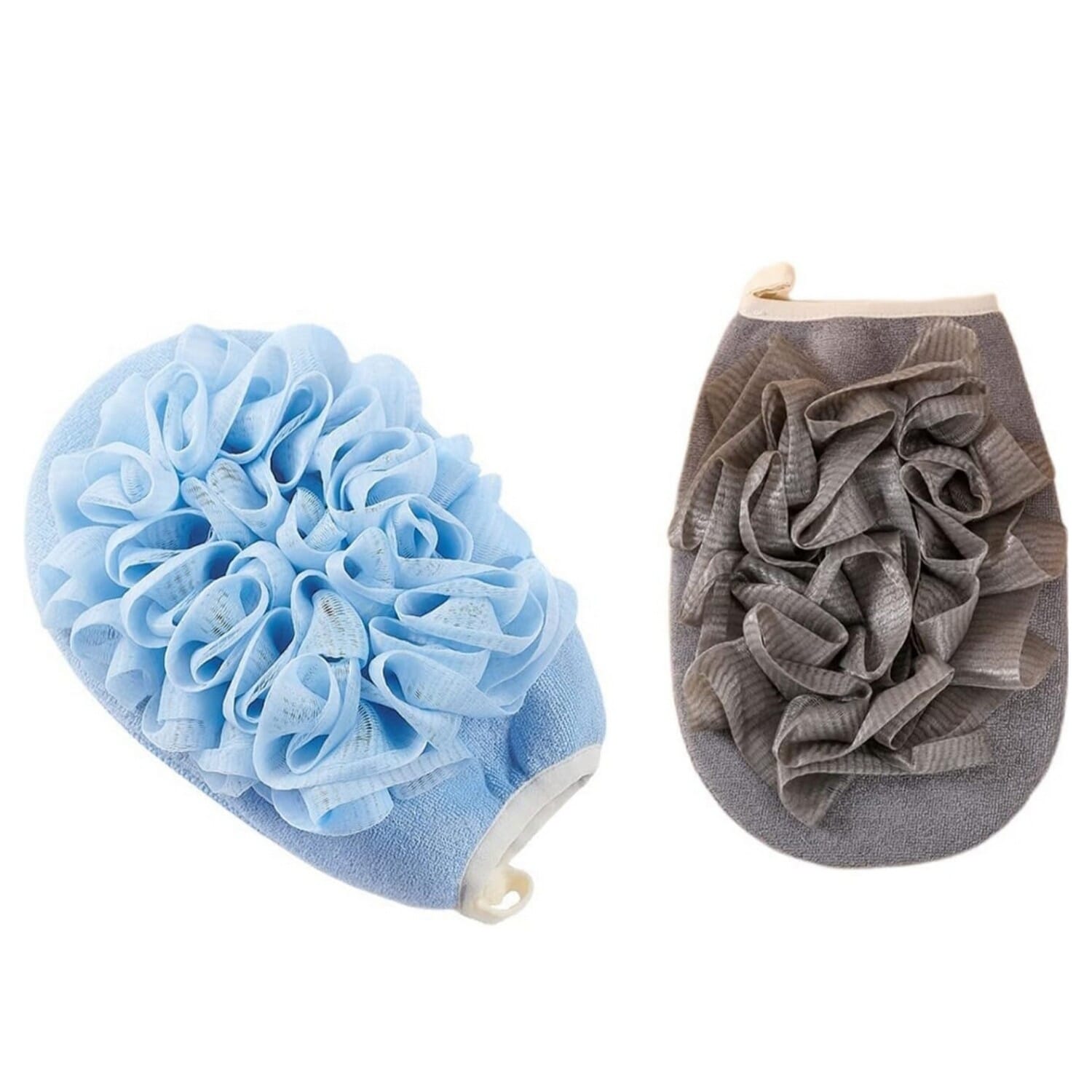 2 in 1 Exfoliating Glove Body Scrub for Bath Shower Spa