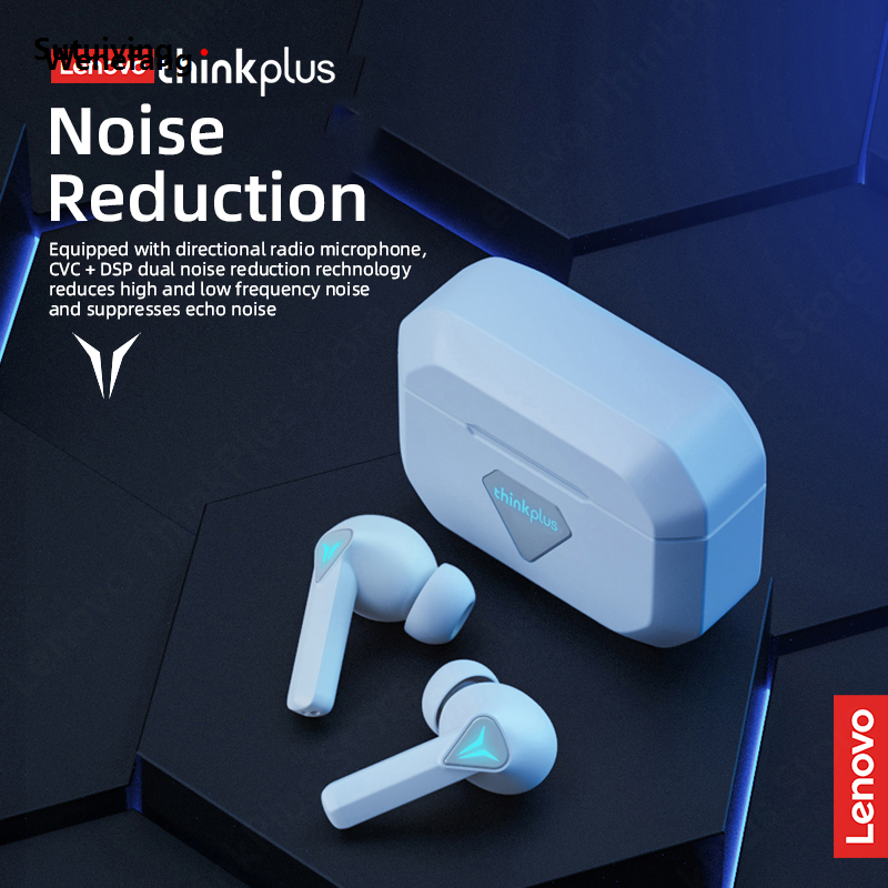 Wenefang Sutuiying Original Lenovo GM6 With Mic Bluetooth 5.0 Earphones Wireless Earbuds Hot Selling Portable Gaming Smart Remote Control Headset Low Latency Headphone