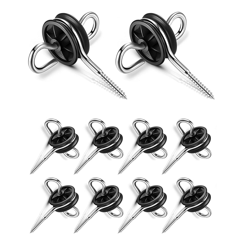 JAERBEE 20Pcs Electric Fence Gate Handle Anchor Electric Fence Insulators Fence Wire Insulators for Electric Fence Wood Post