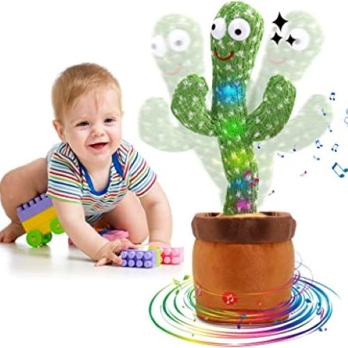 Dancing And Singing Cactus With Rechargeable Wire