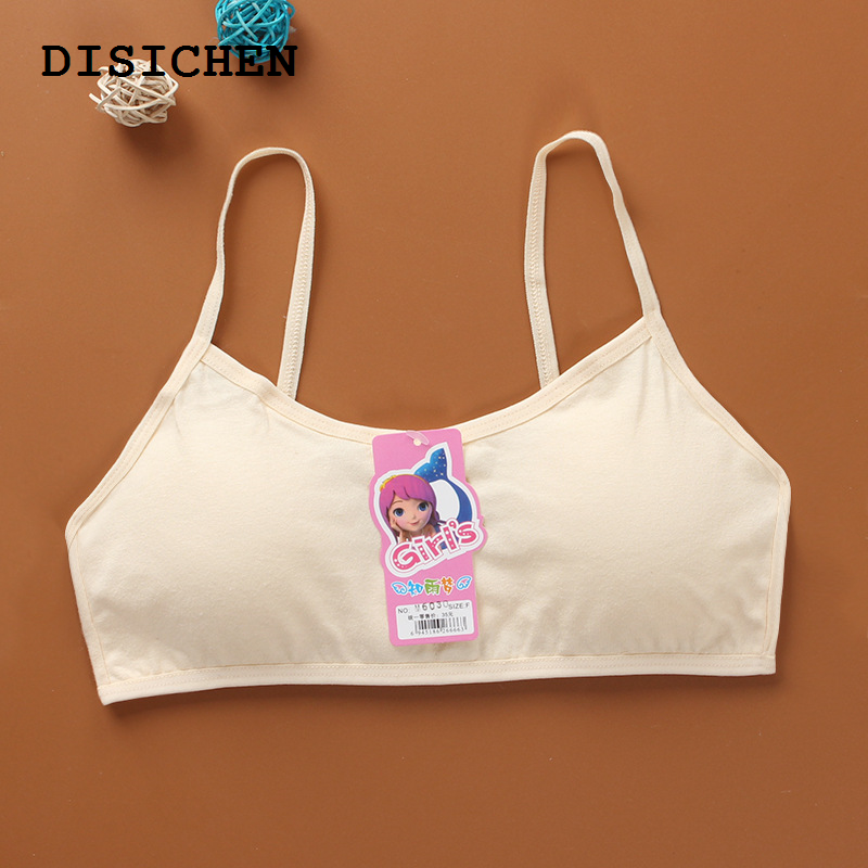 DISICHEN Hot Selling Cotton Kids Bras Teenage Underwear Training Bras For Kids Girls Children Puberty Young Small Bra For Teens
