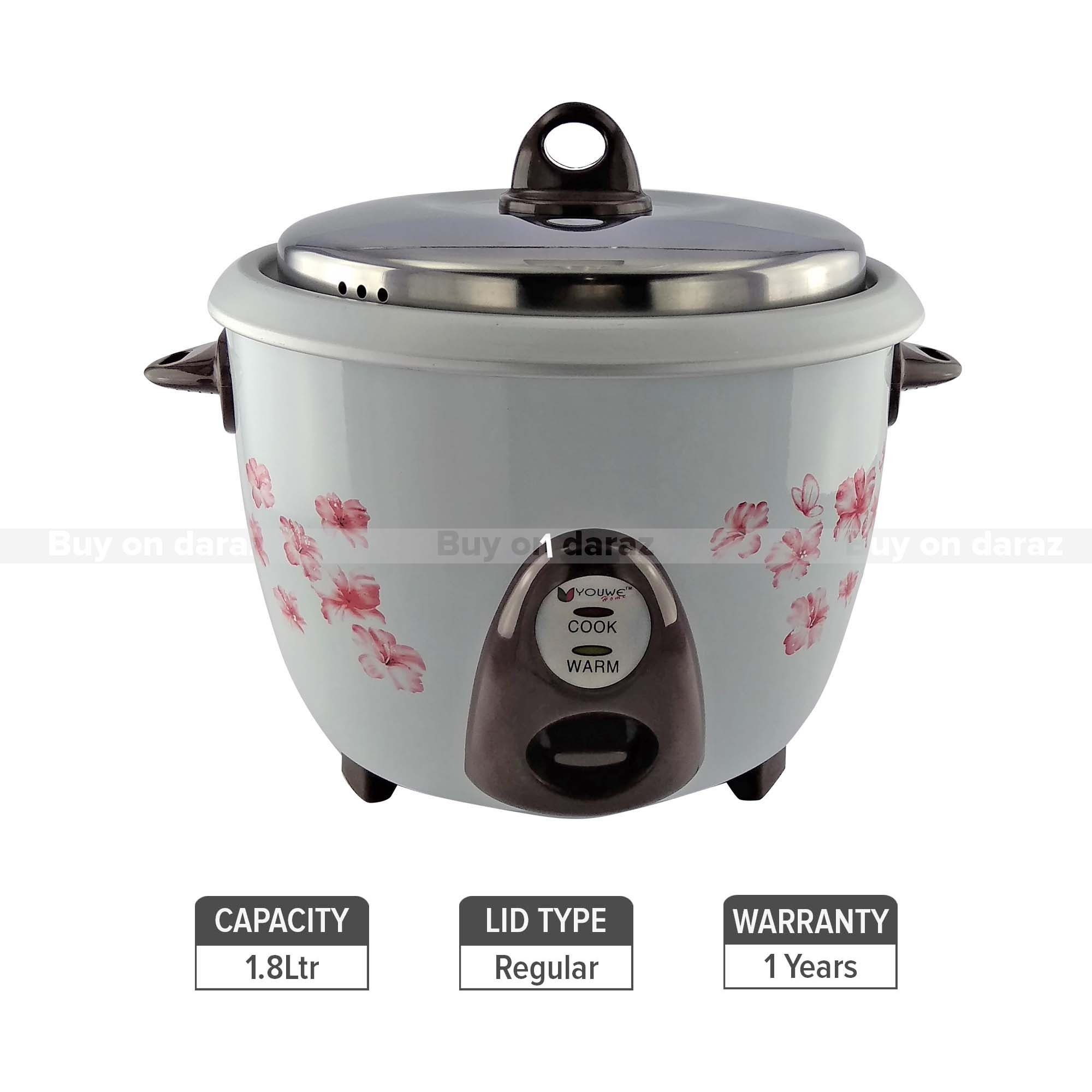 Youwe Electric Rice Cooker- 1.5 ltr