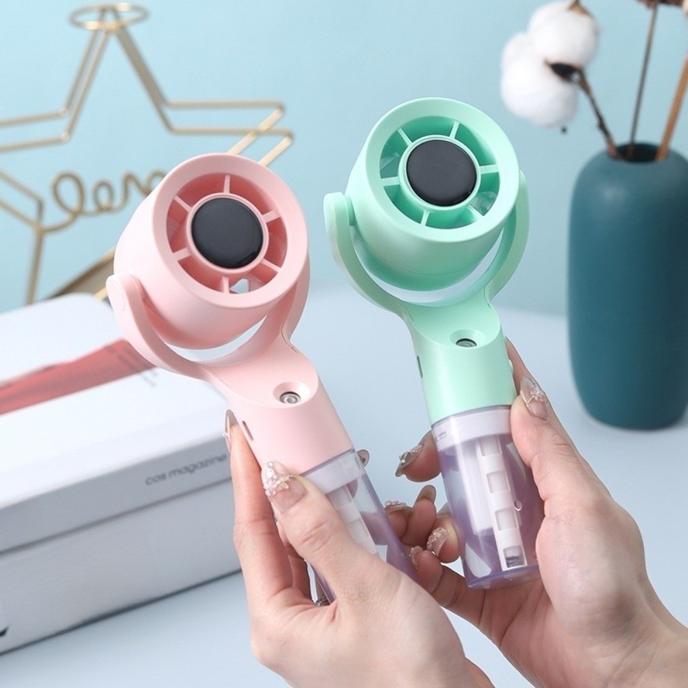 Portable 3 Speed Handheld Spray Fan Hand Held Charging Water Spray Mist Fan Powerful Multifunctional Fast Cooling Fan Gift