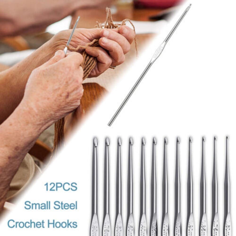 Handmade Storage Bag 5 Rolls Yarn Weave Tool Ergonomic Crochet Hook Set Knitting Needles Kit Sewing Braid