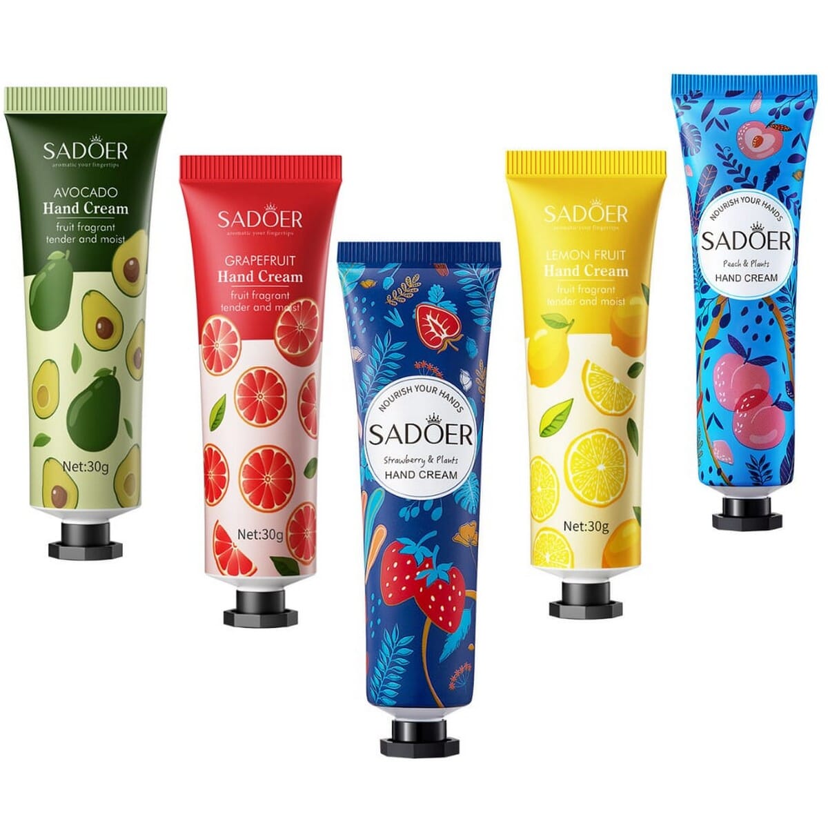 Sadoer Hand Cream Combo Pack Of 5 By Bajra Beauty