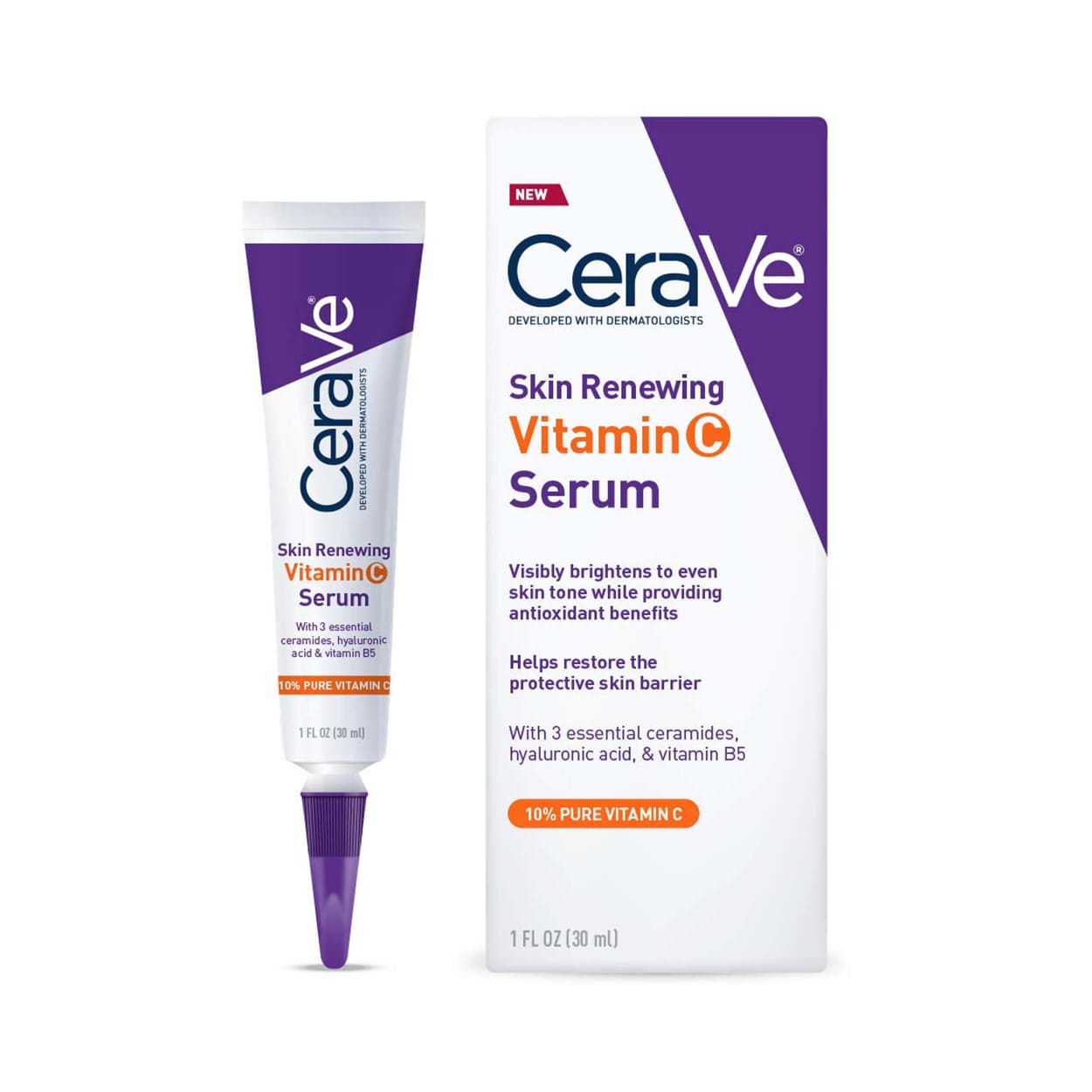 Cerave Skin Renewing 10% Pure Vitamin C Serum 30ML