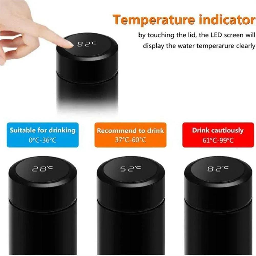 Temperature, business gifts, stainless steel 304 thermos mug smart temperature with display, thermos water cup smart bottle