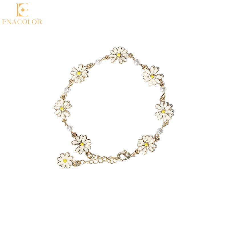 Korea Sweet Flower Daisy Bracelet Adjustable Ins Girl New