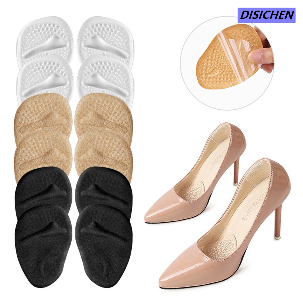 DISICHEN 【Trending】 1Pair Anti-slip Forefoot Pad And High Heel Insole Half Yard Pad Thickened GEL Foot Pad Anti-pain Pad Sweat-absorbent And Breathable Insole