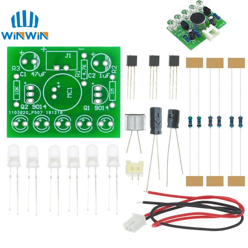 3V-5.5V Voice Activated Control Lamp LED Melody Light Module DIY Electronic Funny Kit Production Suite Learning Laboratory