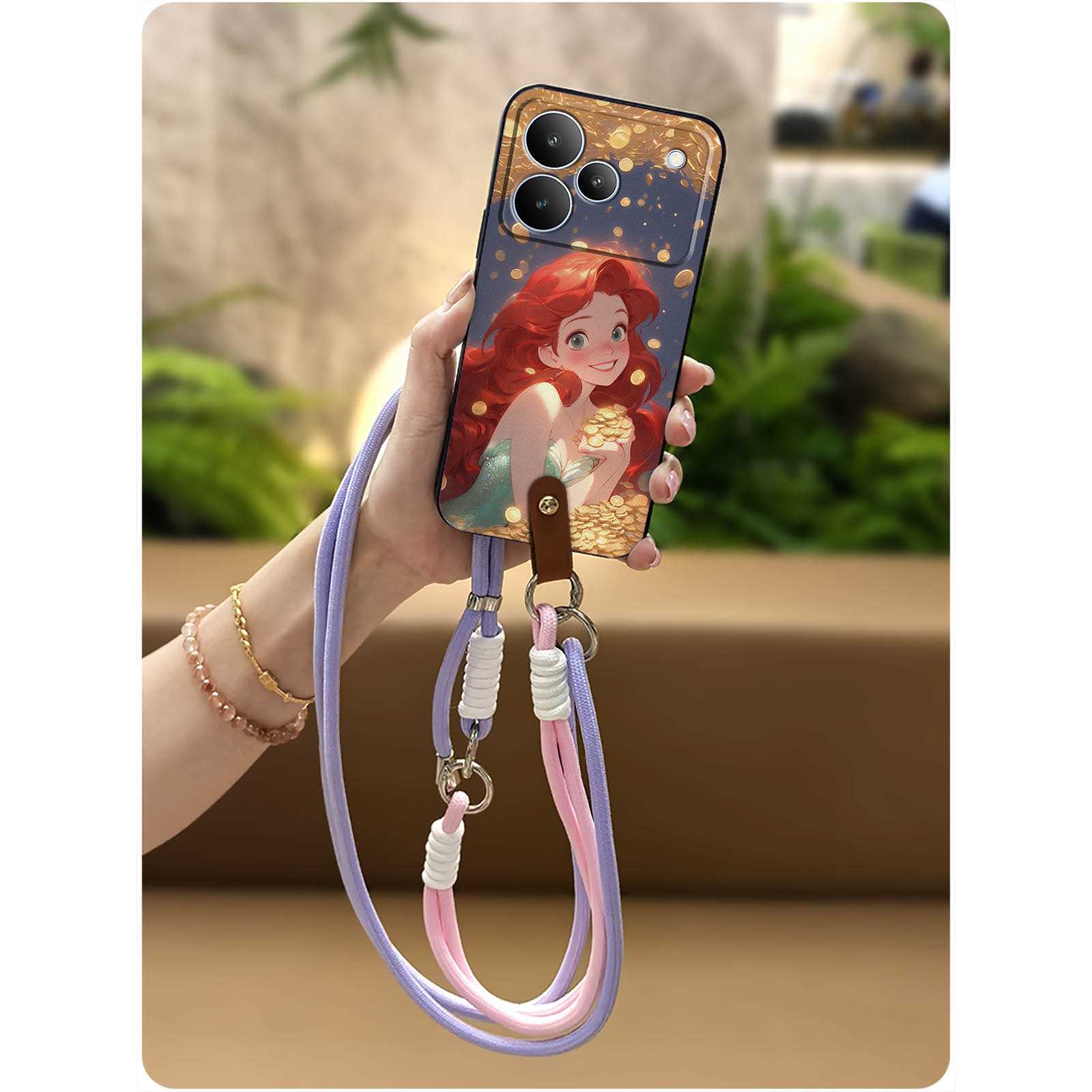 Lanyard Anti-dust Phone Case For Realme P4 Soft case Waterproof Crossbody Fashion Design Full wrap Graffiti Anti-knock