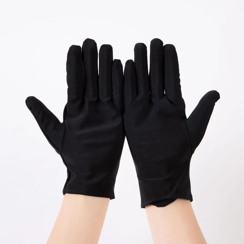 Bizzy 1 Pair Fashion Gloves Men Black Etiquette Stretch Gloves Bike Motorcycle Thin Pure Silk Liner Gloves Skiing Walking Inner Gloves