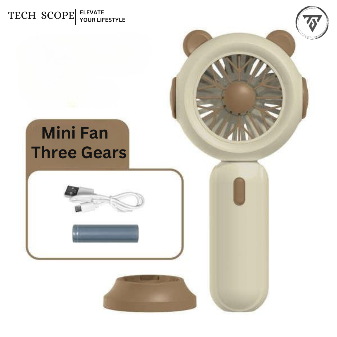 Mini Cute Panda Hand Fan - Adorable Portable Cooling Fan for Summer