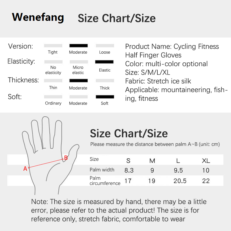 Wenefang Men's Summer Fishing Anti-slip Wearable Cool Outdoor Professional Fishing G10-DY Half Finger Gloves Ice Silk Breathable Soft UV