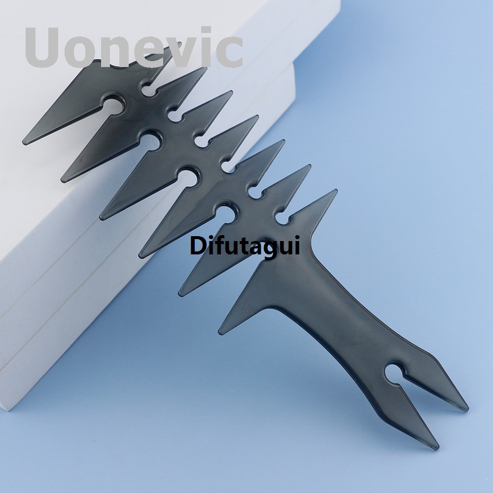 Difutagui Dragon barber hairdresser men's oil head styling hairdresser wide tooth Original fork comb double-sided tooth design detangling comb sand tool