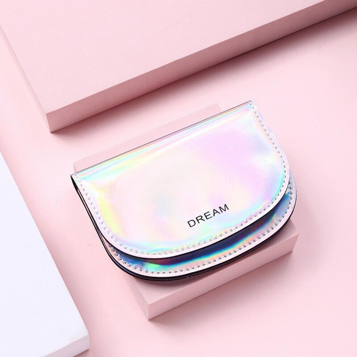 2022 New Fashion Laser Women Wallet Girl Coin Purse Mini Portable Stylish Short Card Wrap Dumpling Clutch Radiant Coin Purse