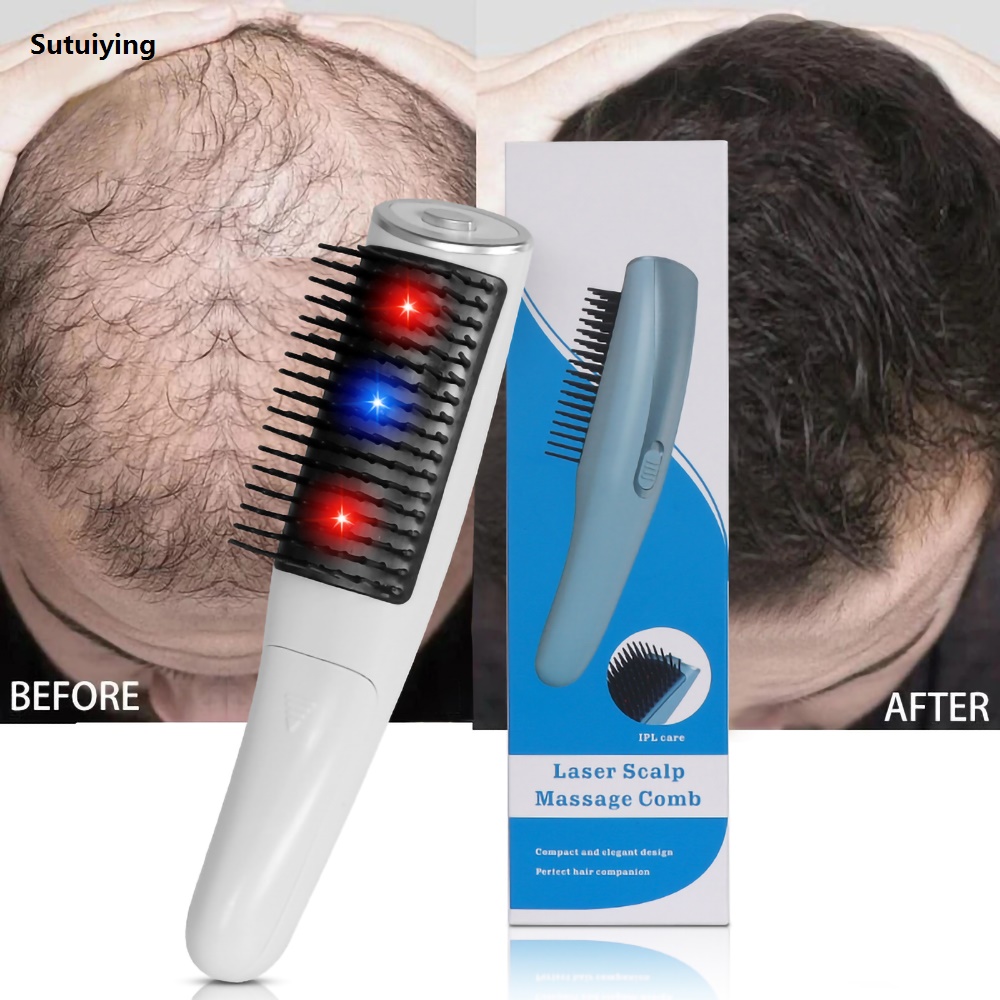 Sutuiying Electric Laser Hair Growth Comb Infrared Therapy Hair Regrowth Hair 【2025 Version】 Brush Scalp Massager for Women Men Anti Hair Loss Products