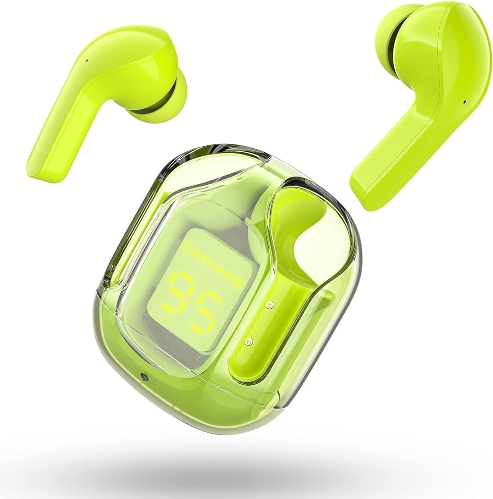 TWS Wireless Bluetooth-Compatible 5.3 Noise Reduction Earbuds (green)