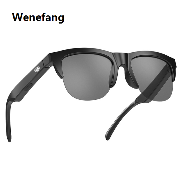 Wenefang 【New Innovation】Smart Glasses Wireless Bluetooth Hands-Free Call Audio Glasses Outdoor Sports Polarized Sunglasses For Men Anti-Blue Eyeglasses