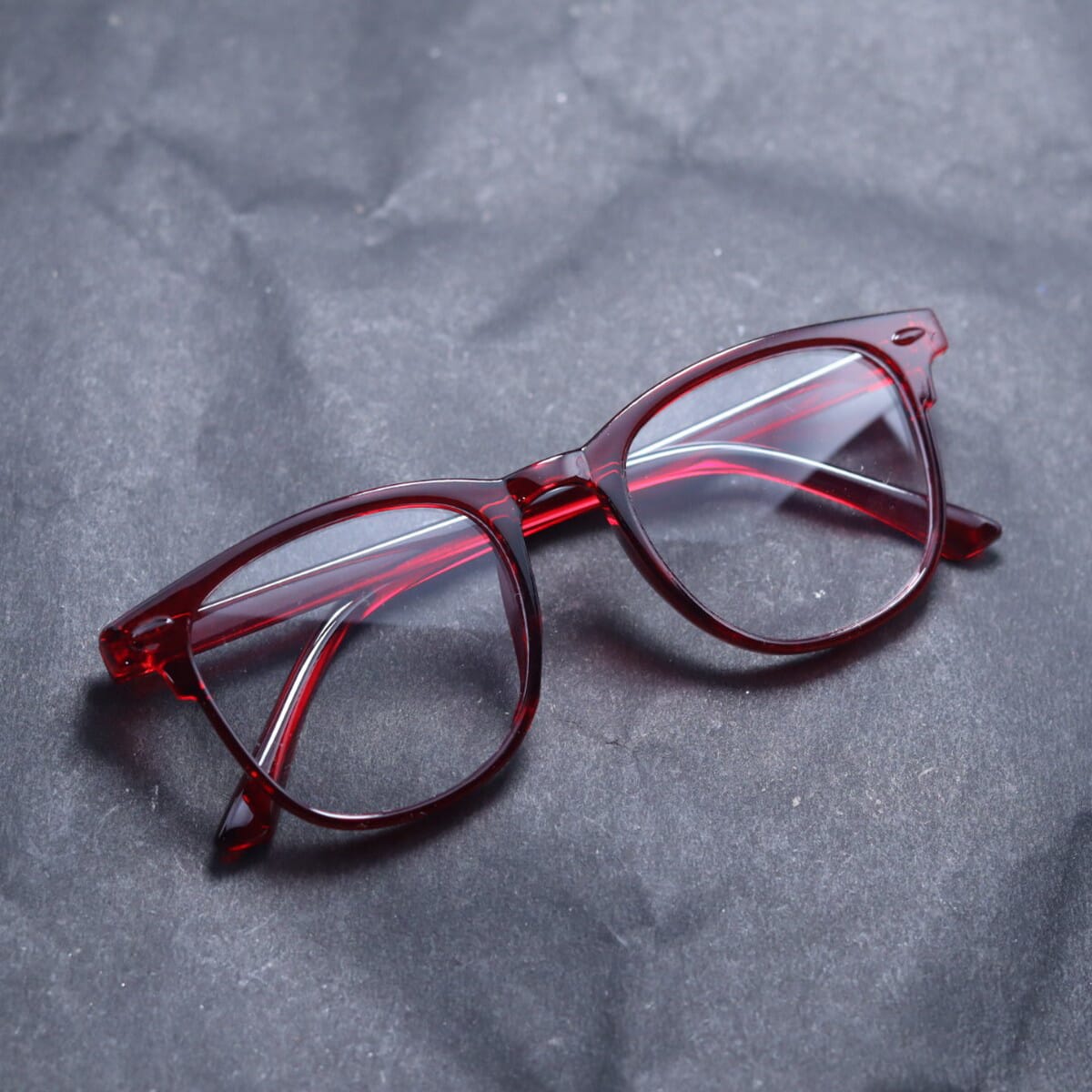 Kids Anti Light Block Ray Cut Red Frame Glass For Kids
