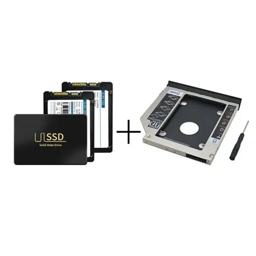 SSD SATA III 2.5-inch Interface With Caddy (9.5MM only) Combo Set 256