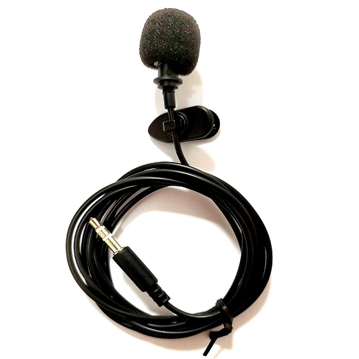 3.5mm Mini Lavalier Lapel Microphone Clip on Mic Universal Mobile Phone Omni-directional Audio Microphone