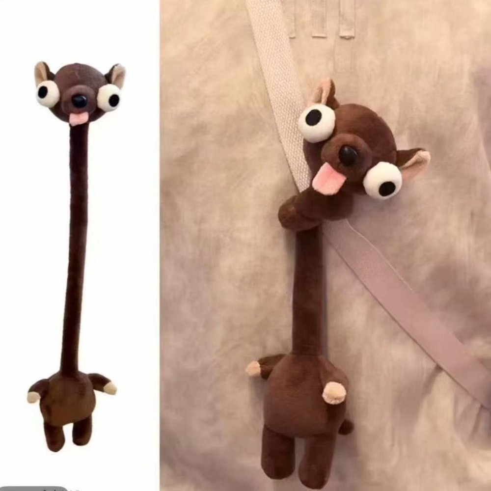 Kawaii Funny Design Long Neck Animal Plush Pendant Cute Style White Color White Goose Bag Pendant 40CM Creative Gift Cartoon Plush Pendant Bag Decoration