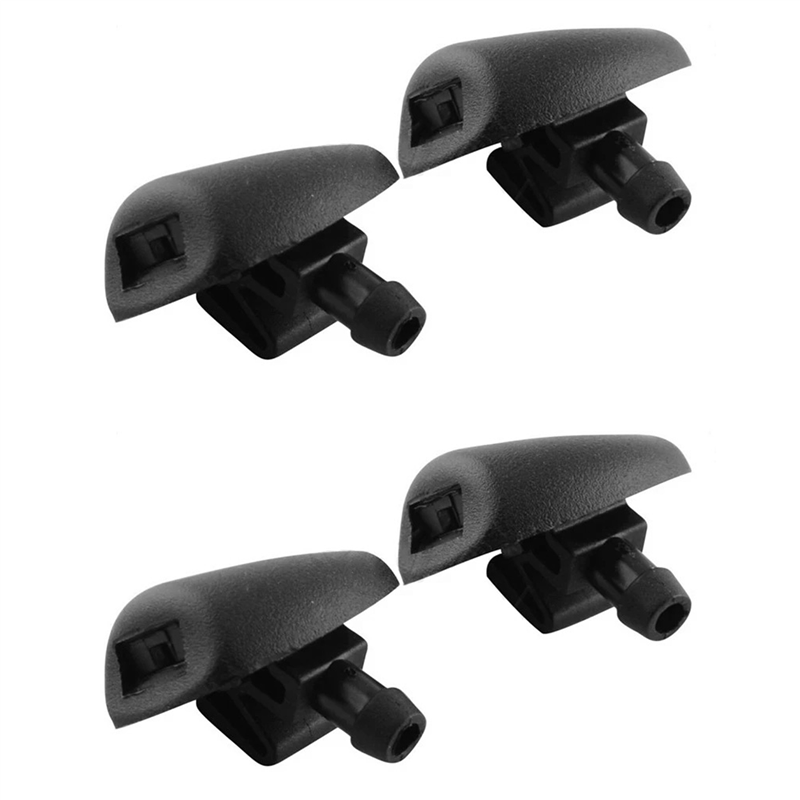 FORIDE 4x Front Windshield Wiper Nozzle for 206 407 6438Z1 6438CA 643871 Glass Accessories