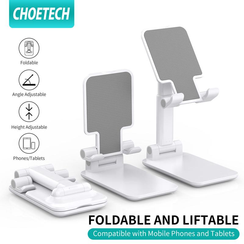 CHOETECH H88 Adjustable Desk Tablet Stand, Angle Height Adjustable Cell Phone & Tablet Stand Holder For 4~12.9