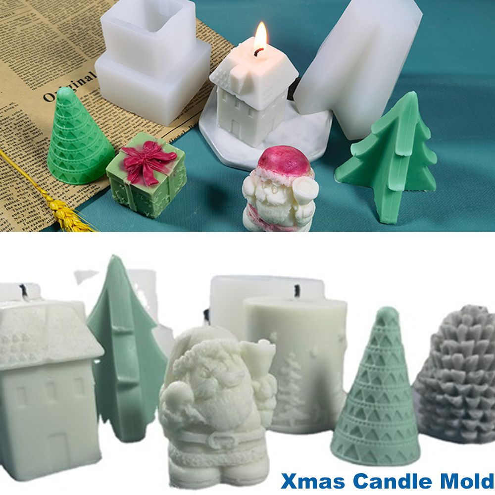 DIY Craft Merry Christmas 3D Jewelry Making Tools Crystal Resin Molds Snowman Silicone Mould Christmas Silicone Mold